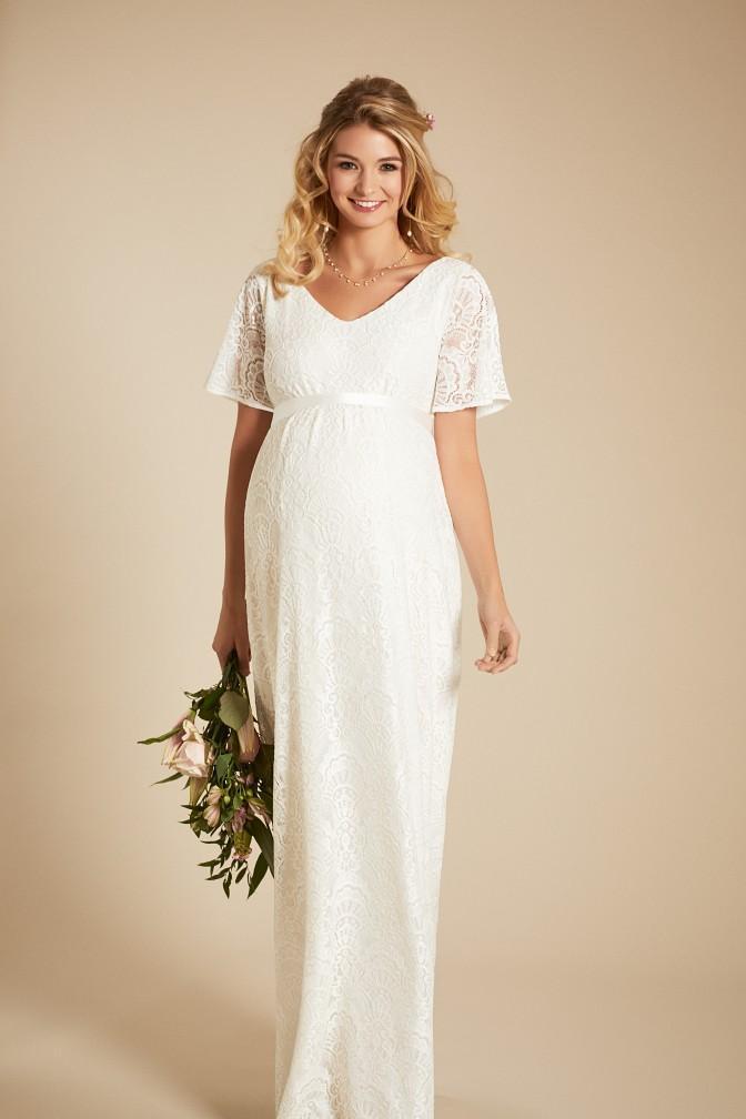 Elegant Kimono Brudekjole til Gravide – Stilfuld Komfort